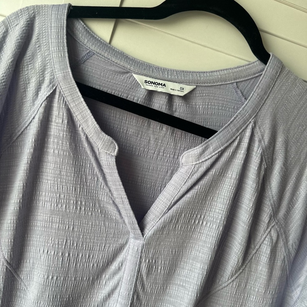 Sonoma Light Purple Textured Top